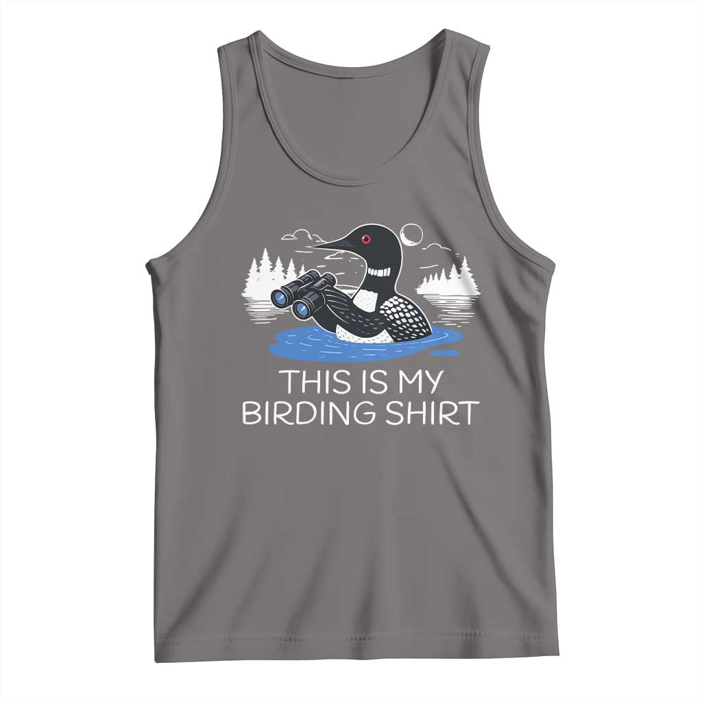 Funny Birding Tank Top Loon Bird Watching - Wonder Print Shop