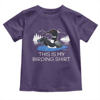 Funny Birding Toddler T Shirt Loon Bird Watching - Wonder Print Shop