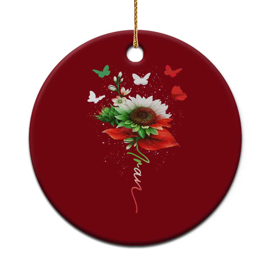 Iran Ceramic Ornament Free Iran Protest Sunflower Flag