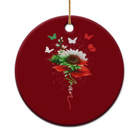 Iran Ceramic Ornament Free Iran Protest Sunflower Flag