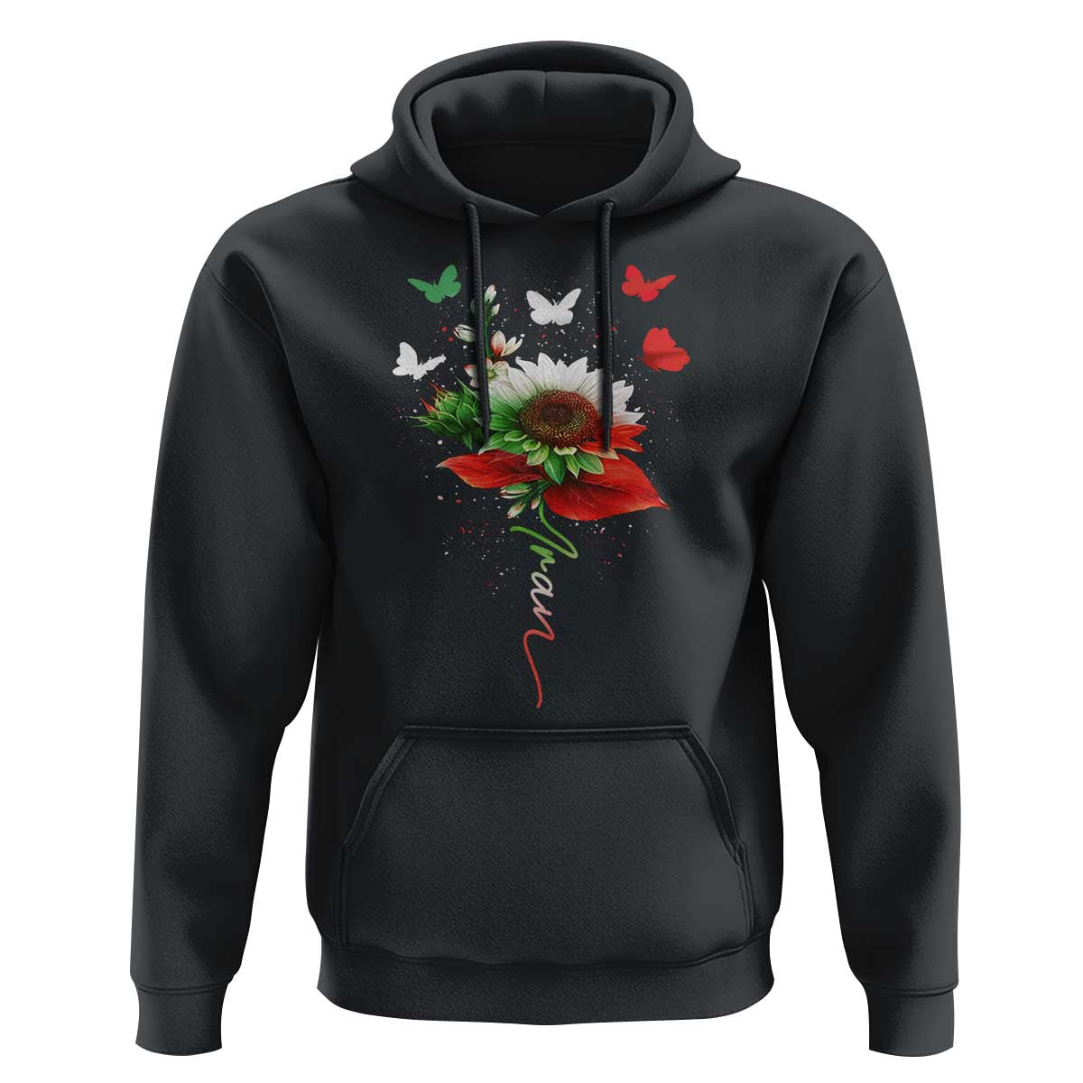 Iran Hoodie Free Iran Protest Sunflower Flag