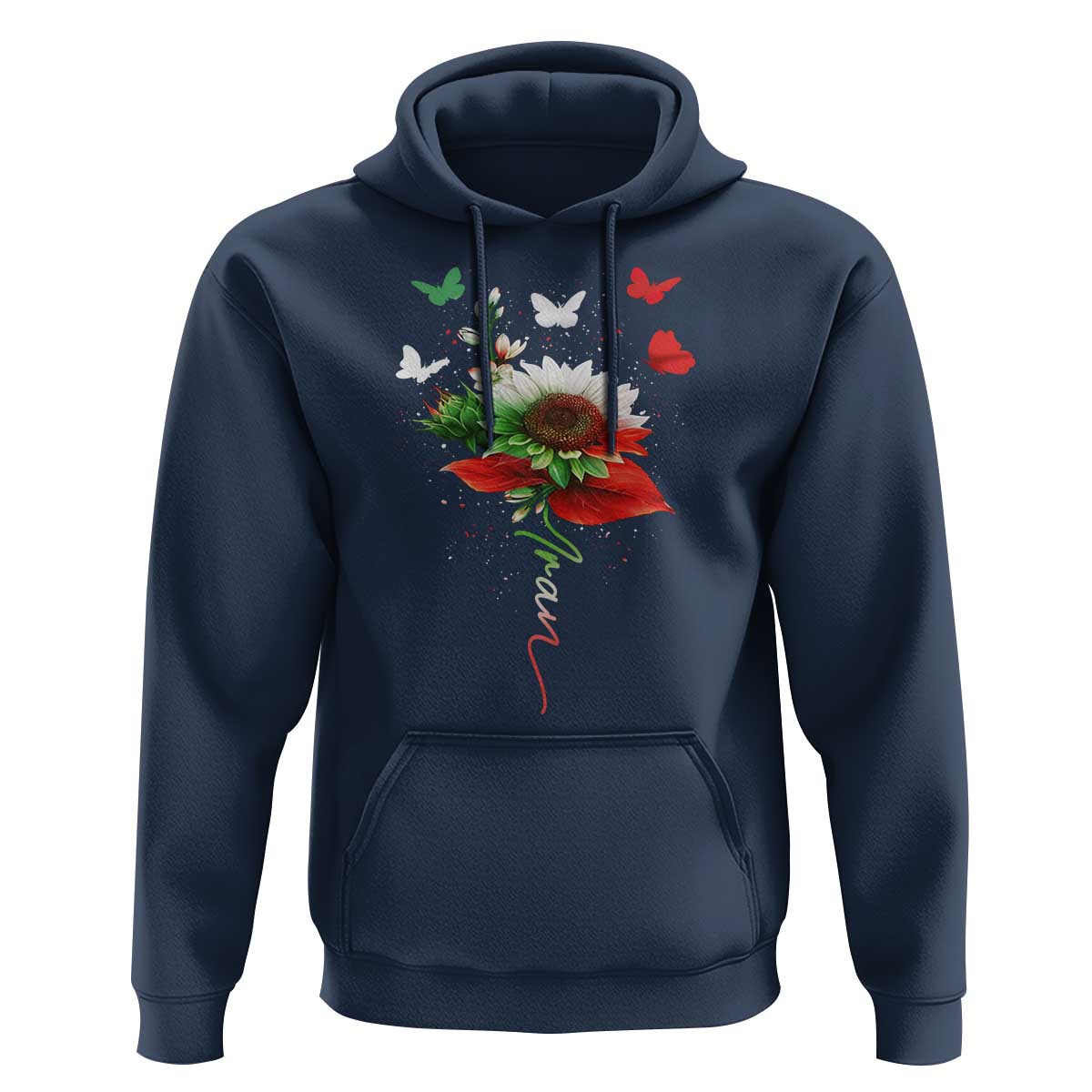 Iran Hoodie Free Iran Protest Sunflower Flag