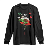 Iran Long Sleeve Shirt Free Iran Protest Sunflower Flag