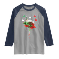 Iran Raglan Shirt Free Iran Protest Sunflower Flag
