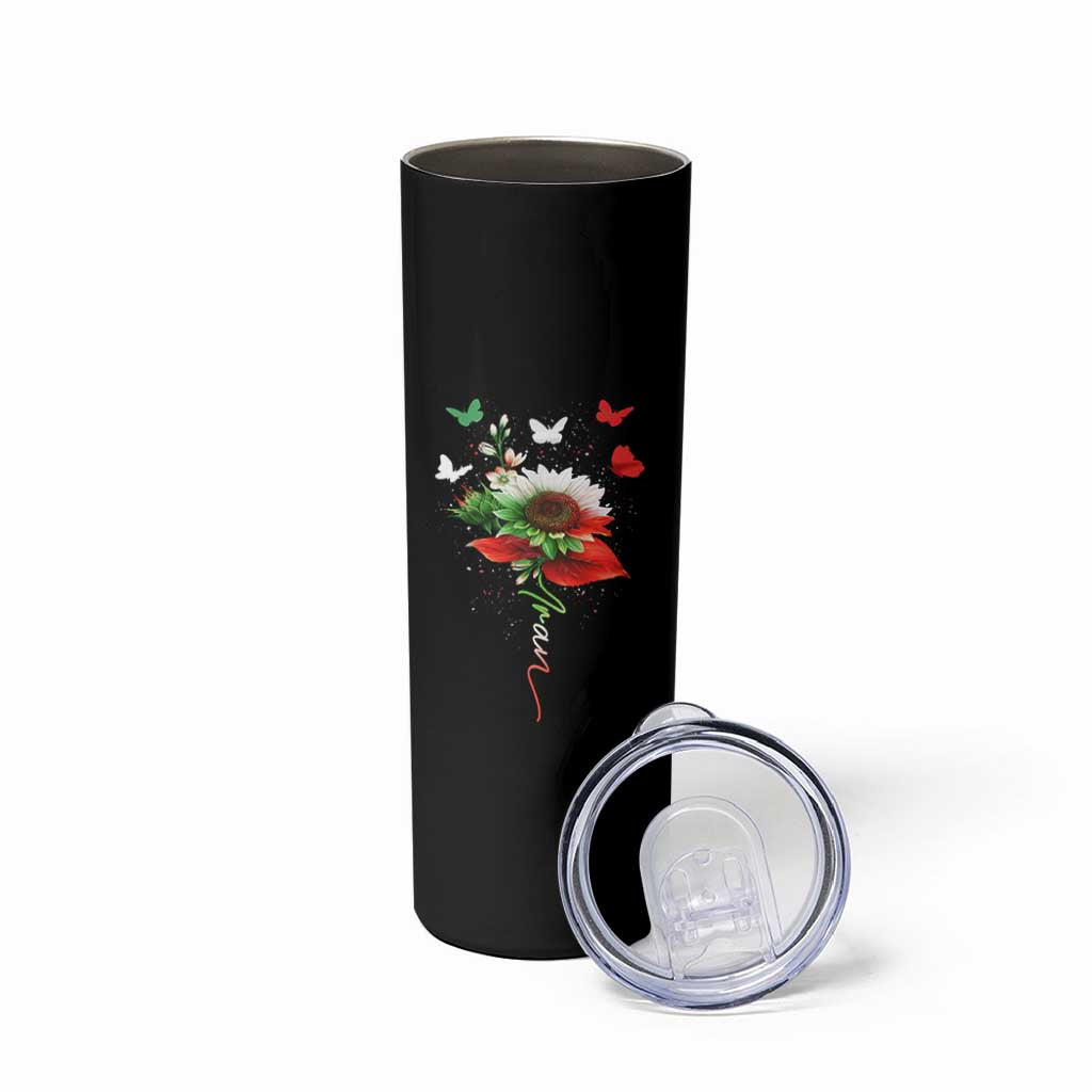 Iran Skinny Tumbler Free Iran Protest Sunflower Flag