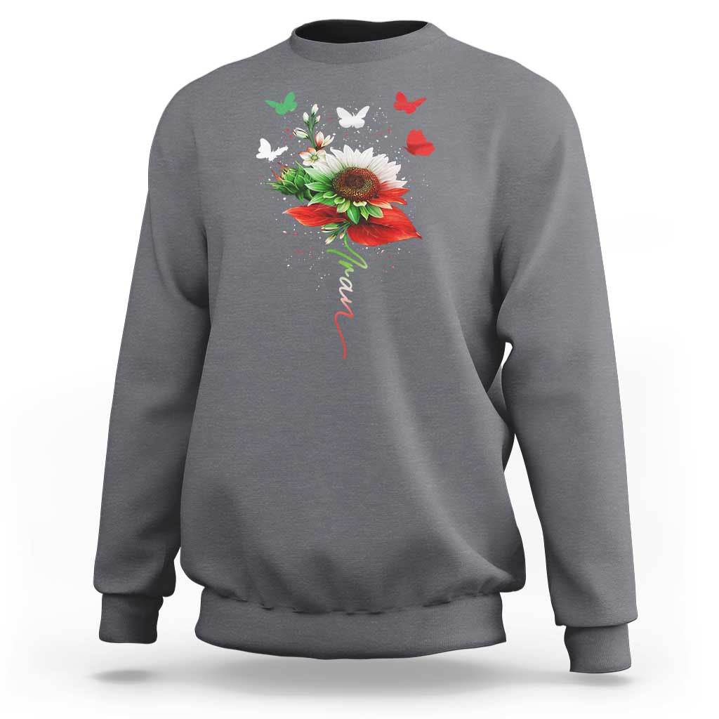 Iran Sweatshirt Free Iran Protest Sunflower Flag