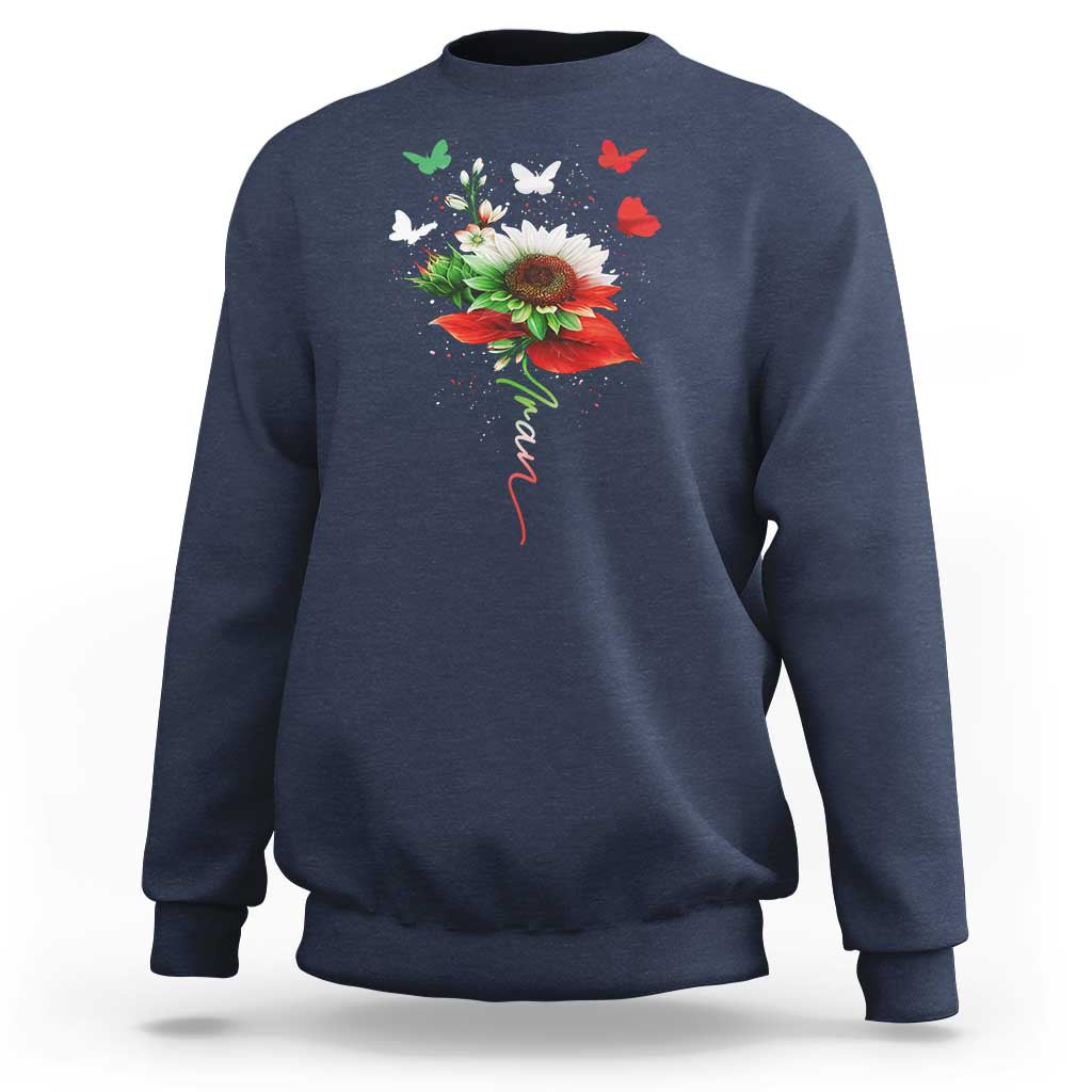 Iran Sweatshirt Free Iran Protest Sunflower Flag
