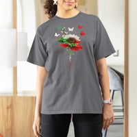 Iran T Shirt For Women Free Iran Protest Sunflower Flag