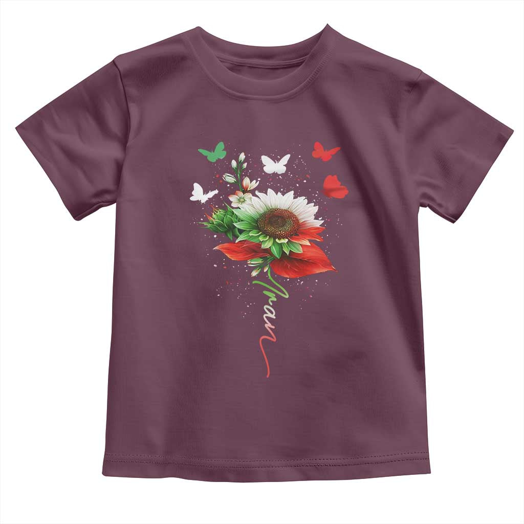 Iran Toddler T Shirt Free Iran Protest Sunflower Flag