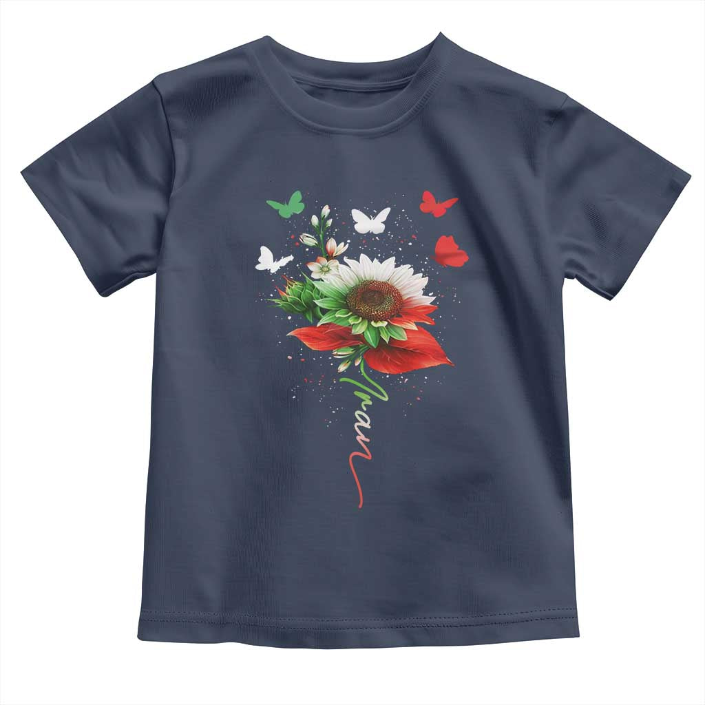 Iran Toddler T Shirt Free Iran Protest Sunflower Flag