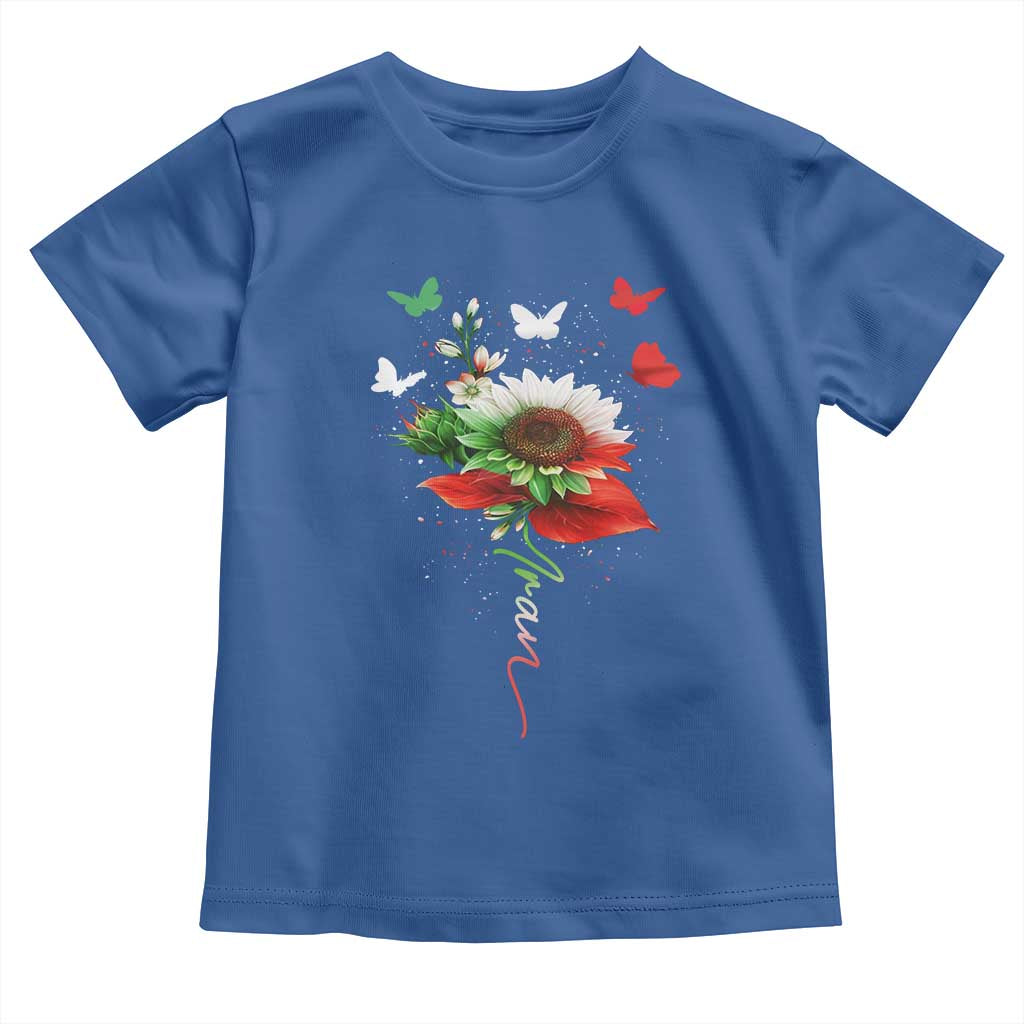 Iran Toddler T Shirt Free Iran Protest Sunflower Flag
