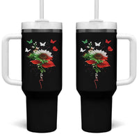 Iran Tumbler With Handle Free Iran Protest Sunflower Flag