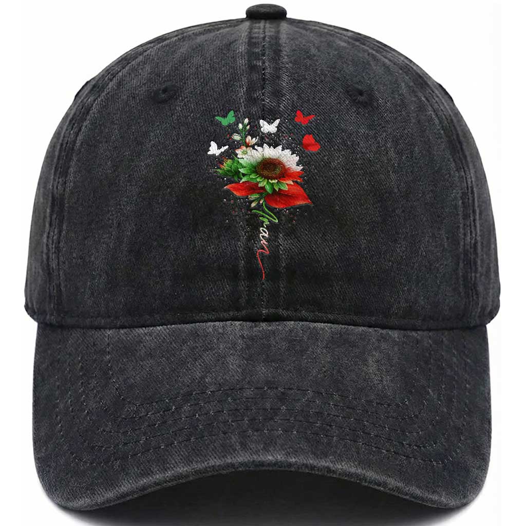 Iran Washed Cotton Baseball Cap Free Iran Protest Sunflower Flag