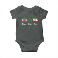 Peace Love Iran Baby Onesie Sunflower Flag
