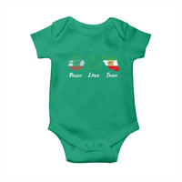 Peace Love Iran Baby Onesie Sunflower Flag
