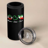 Peace Love Iran 4 in 1 Can Cooler Tumbler Sunflower Flag