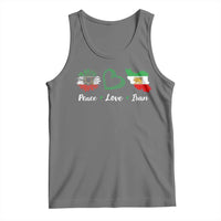 Peace Love Iran Tank Top Sunflower Flag