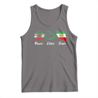 Peace Love Iran Tank Top Sunflower Flag