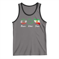 Peace Love Iran Tank Top Sunflower Flag