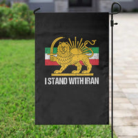 I Stand With Iran Garden Flag Shir o Khorshid Lion And Sun Iran Persia