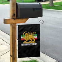 I Stand With Iran Garden Flag Shir o Khorshid Lion And Sun Iran Persia
