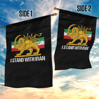 I Stand With Iran Garden Flag Shir o Khorshid Lion And Sun Iran Persia