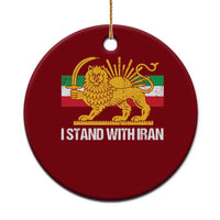 I Stand With Iran Ceramic Ornament Shir o Khorshid Lion And Sun Iran Persia