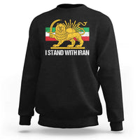 I Stand With Iran Sweatshirt Shir o Khorshid Lion And Sun Iran Persia