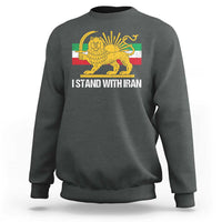 I Stand With Iran Sweatshirt Shir o Khorshid Lion And Sun Iran Persia