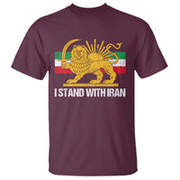 I Stand With Iran T Shirt Shir o Khorshid Lion And Sun Iran Persia