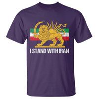 I Stand With Iran T Shirt Shir o Khorshid Lion And Sun Iran Persia