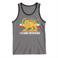 I Stand With Iran Tank Top Shir o Khorshid Lion And Sun Iran Persia