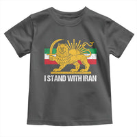 I Stand With Iran Toddler T Shirt Shir o Khorshid Lion And Sun Iran Persia
