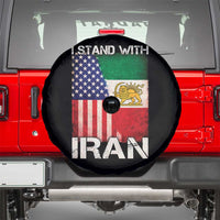 I Stand With Iran Spare Tire Cover Persian American Flag USA Persia Lion And Sun Iran