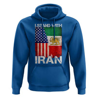 I Stand With Iran Hoodie Persian American Flag USA Persia Lion And Sun Iran