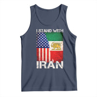 I Stand With Iran Tank Top Persian American Flag USA Persia Lion And Sun Iran