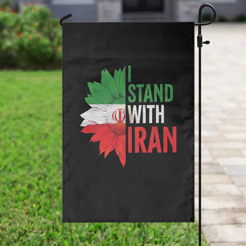 Sunflower Iran Flag Garden Flag Persian Freedom I Stand With Iran