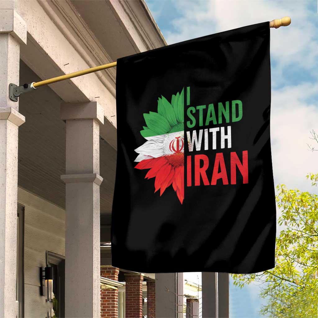 Sunflower Iran Flag Garden Flag Persian Freedom I Stand With Iran