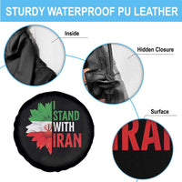 Sunflower Iran Flag Spare Tire Cover Persian Freedom I Stand With Iran