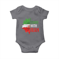 Sunflower Iran Flag Baby Onesie Persian Freedom I Stand With Iran