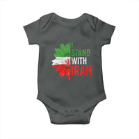 Sunflower Iran Flag Baby Onesie Persian Freedom I Stand With Iran