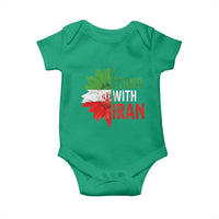 Sunflower Iran Flag Baby Onesie Persian Freedom I Stand With Iran