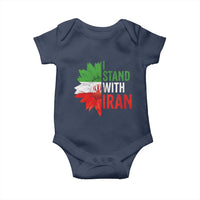 Sunflower Iran Flag Baby Onesie Persian Freedom I Stand With Iran