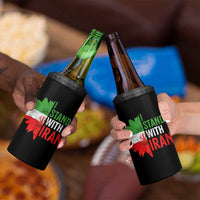 Sunflower Iran Flag 4 in 1 Can Cooler Tumbler Persian Freedom I Stand With Iran