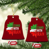 Sunflower Iran Flag Ceramic Ornament Persian Freedom I Stand With Iran