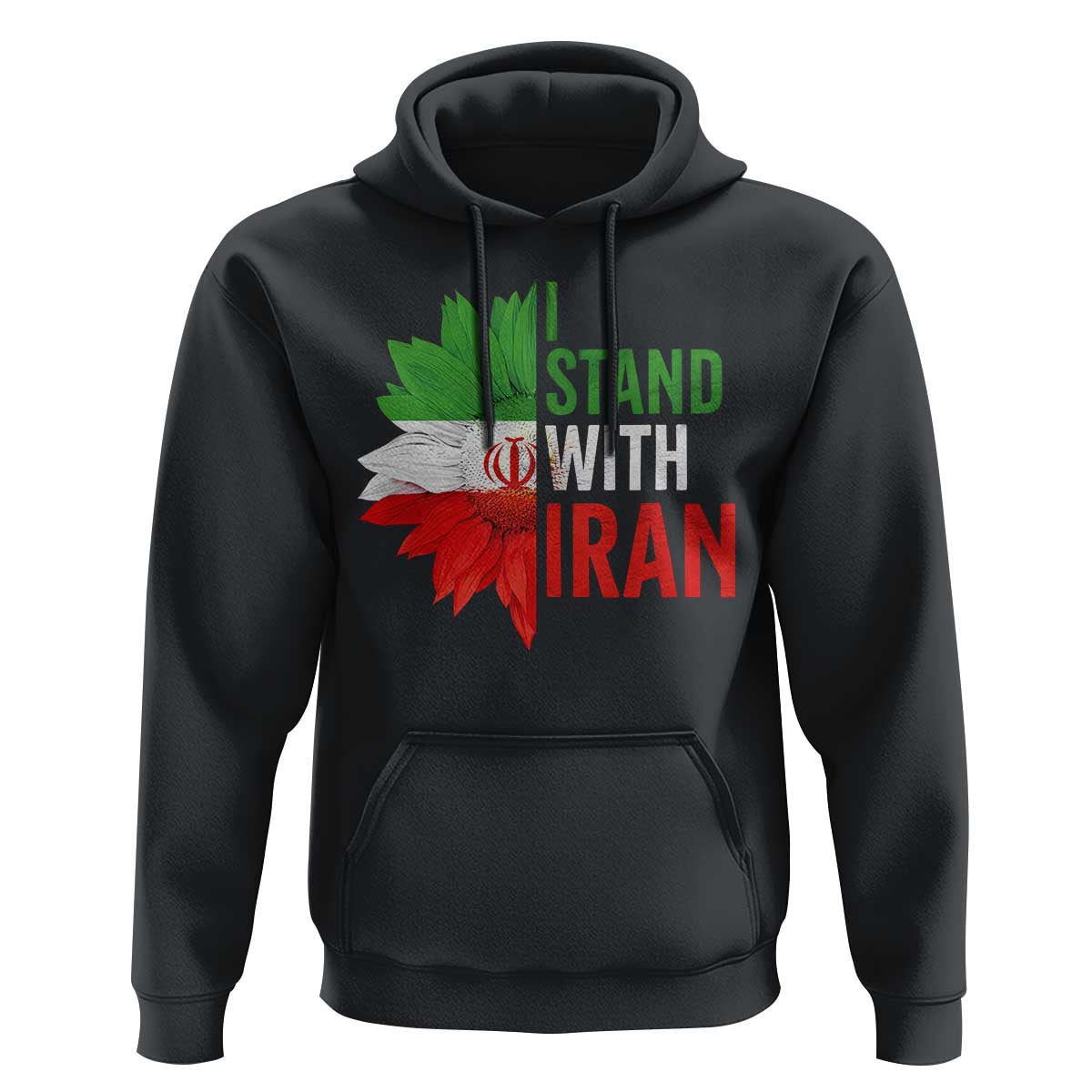 Sunflower Iran Flag Hoodie Persian Freedom I Stand With Iran