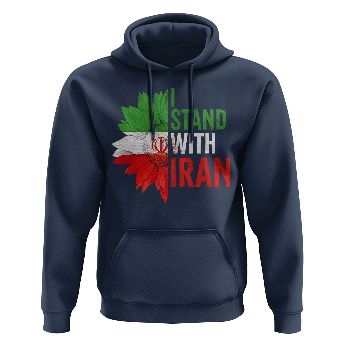 Sunflower Iran Flag Hoodie Persian Freedom I Stand With Iran