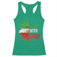 Sunflower Iran Flag Racerback Tank Top Persian Freedom I Stand With Iran