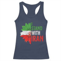 Sunflower Iran Flag Racerback Tank Top Persian Freedom I Stand With Iran