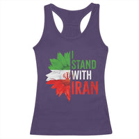 Sunflower Iran Flag Racerback Tank Top Persian Freedom I Stand With Iran